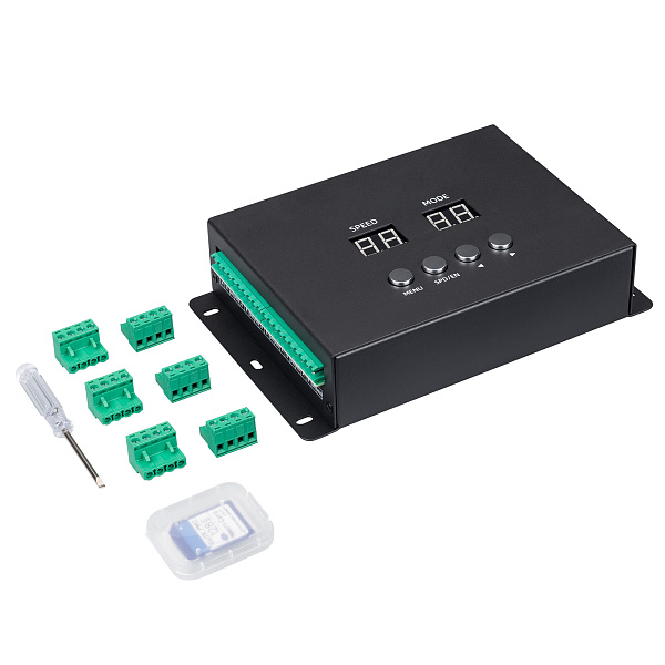 Контроллер DMX K-5000 (220V, SD-card, 5x512) (Arlight, IP20 Металл, 3 года) Lednikoff
