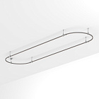 Основание ART-APRIORI-OVAL-ROD-200-4000x1000 (TN) (Arlight, IP20 Металл, 3 года)