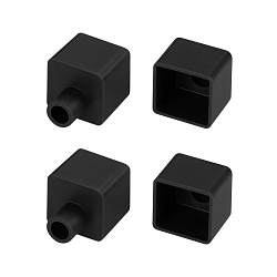 Заглушка WPH-FLEX-1616 BLACK с отверстием (Arlight, Силикон)