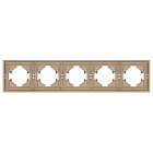Рамка пластиковая FRM-TENDO-PL-5-GD (Arlight, Песочный) Lednikoff