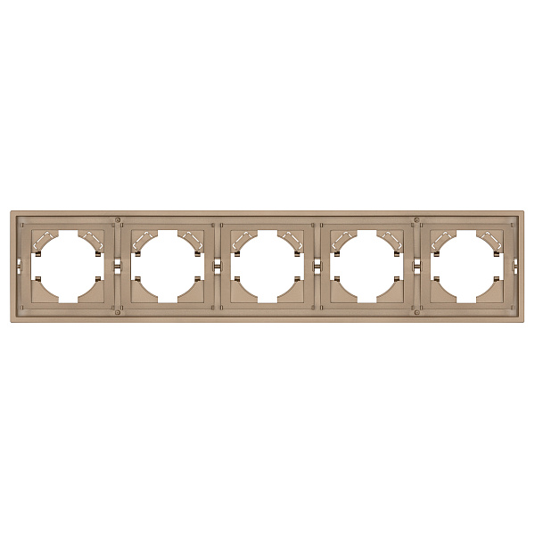 Рамка пластиковая FRM-TENDO-PL-5-GD (Arlight, Песочный) Lednikoff