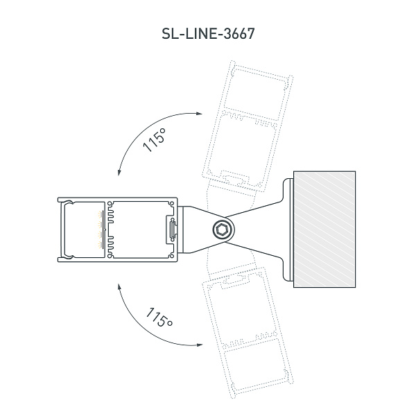 Профиль SL-LINE-3667-3000 ANOD (Arlight, Алюминий) Lednikoff