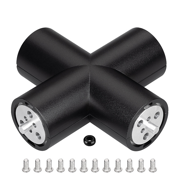 Соединитель профиля ROUND-D36-360-X90 (Arlight, Алюминий) Lednikoff