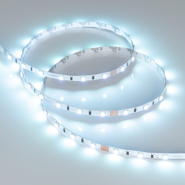 Светодиодная лента RT-G60-5mm 24V RGB (6.6 W/m, IP20, 3838, 5m) (Arlight, узкая) Lednikoff
