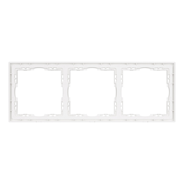 Рамка пластиковая FRM-NOBE-SFPL-3-WH (Arlight, Белый кварц) Lednikoff
