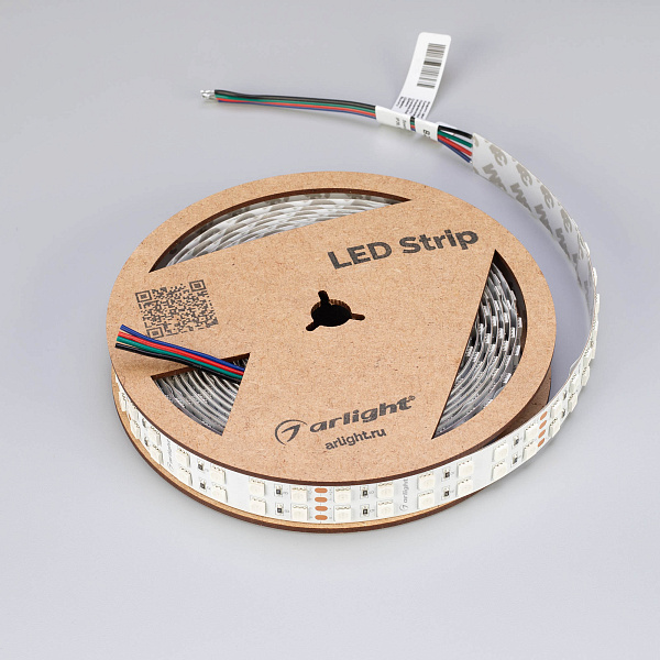 Светодиодная лента RT-B144-19mm 24V RGB (34.4 W/m, IP20, 5060, 5m) (Arlight, Открытый) Lednikoff
