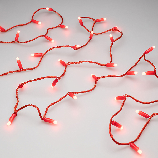 Светодиодная гирлянда ARD-STRING-CLASSIC-10000-RED-100LED-MILK-STD Red (230V, 7W) (Ardecoled, IP65) Lednikoff