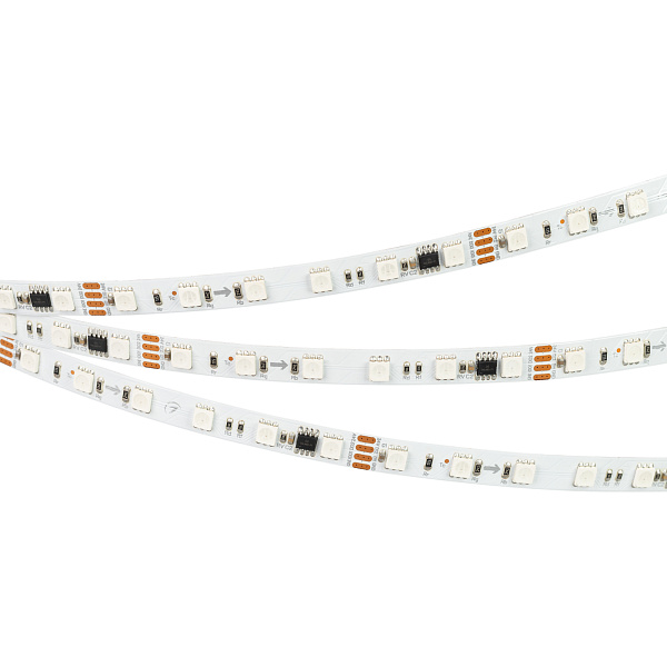 Светодиодная лента SPI-B60-10mm 24V RGB-PX6-RAM (15 W/m, IP20, 5060, 5m) (Arlight, бегущий огонь) Lednikoff