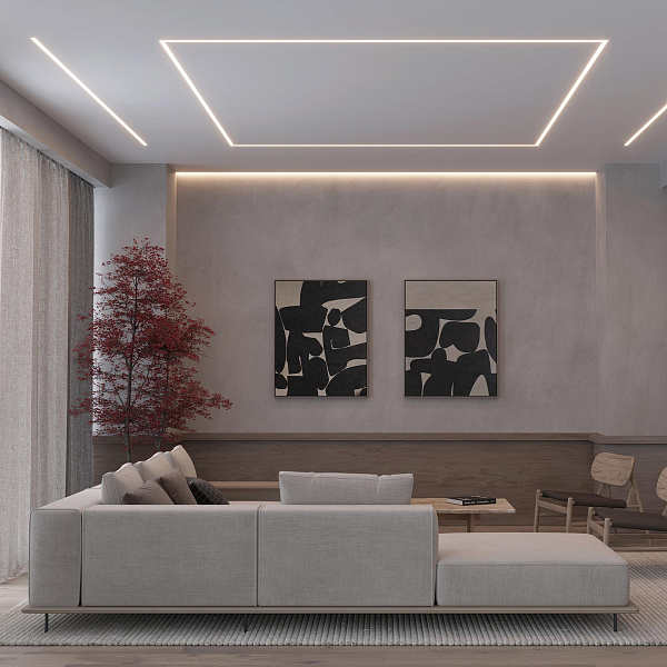 Профиль STRETCH-20-CEIL-D-CENTER-2000 BLACK (Arlight, Алюминий) Lednikoff