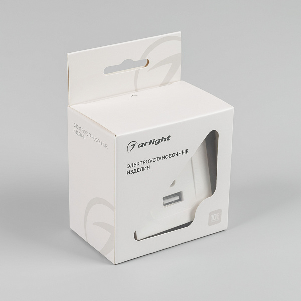 Механизм USB розетки SCT-MUAC-PL-WH-V (5V, 3A, QC4) (Arlight, -) Lednikoff