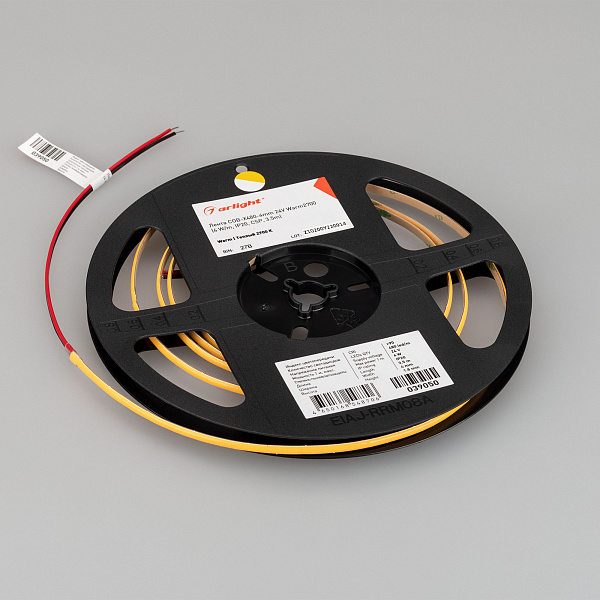 Светодиодная лента COB-X480-4mm 24V Warm2700 (4 W/m, IP20, CSP, 5m) (Arlight, -) Lednikoff
