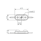 Модуль герметичный ARL-ORION-R07-12V Cool (2835, 2 LED, 170 deg) (Arlight, Закрытый) Lednikoff