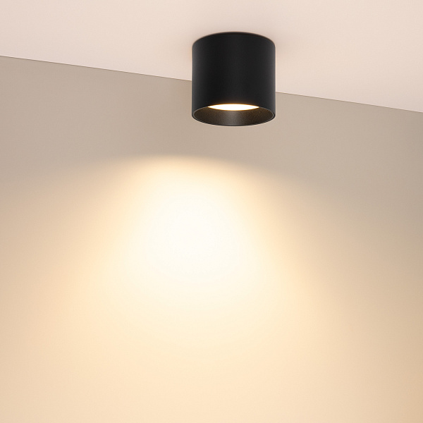Светильник SP-BISCOTTO-R90-8W Warm3300-MIX (BK, 80 deg, 230V) (Arlight, IP54 Металл, 5 лет) Lednikoff