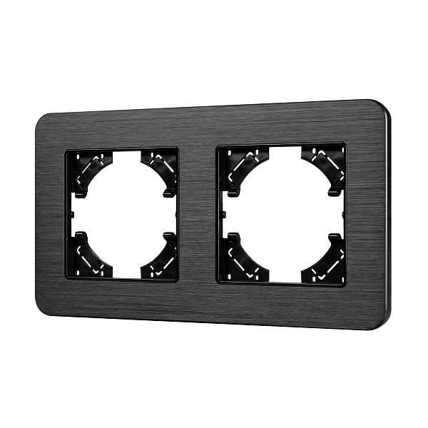 Рамка алюминиевая FRM-AKIRY-AL-2-BK (Arlight, -) Lednikoff