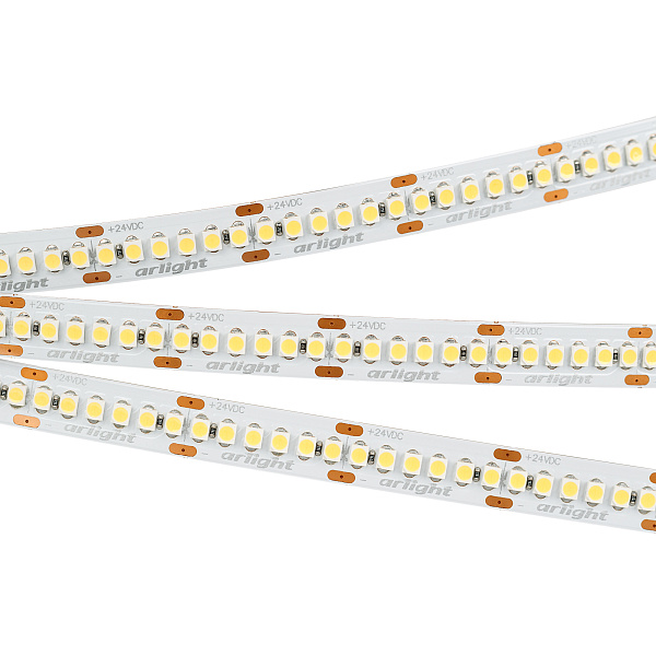 Светодиодная лента RT-A240-10mm 24V Warm3000 (19.2 W/m, IP20, 3528, 5m) (Arlight, Открытый) Lednikoff