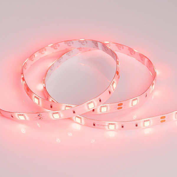Светодиодная лента RTW 2-5000SE 12V Red (5060, 150 LED, LUX) (Arlight, 7.2 Вт/м, IP65) Lednikoff