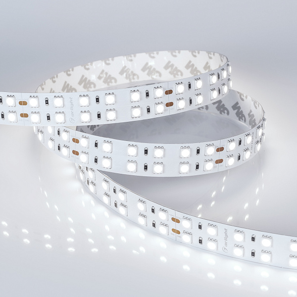 Светодиодная лента RT-B144-19mm 24V White6000 (34.4 W/m, IP20, 5060, 5m) (Arlight, Открытый) Lednikoff