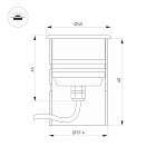 Светильник KT-AQUA-R45-3W White6000 (SL, 45 deg, 12V) (Arlight, Герметичный) Lednikoff