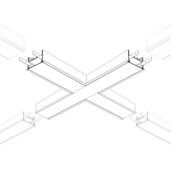 Крестовина SL-LINIA65-F (Arlight, Металл) Lednikoff