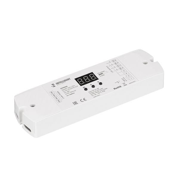 INTELLIGENT ARLIGHT Диммер SMART-DALI-204-72-SH-DT6/DT8-SUF (12-48V, 4x150-500mA) (IARL, IP20 Пластик, 5 лет) Lednikoff