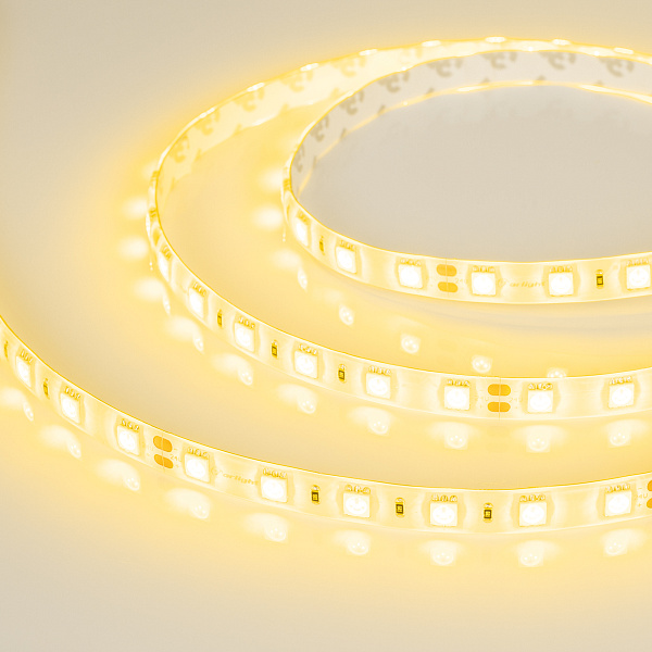 Светодиодная лента RTW 2-5000SE 24V Yellow 2x (5060, 300 LED, LUX) (Arlight, 14.4 Вт/м, IP65) Lednikoff
