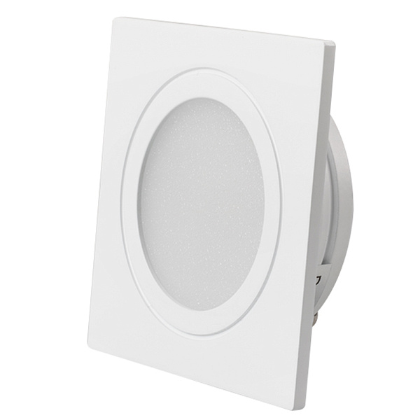 Светодиодный светильник LTM-S60x60WH-Frost 3W Warm White 110deg (Arlight, IP40 Металл, 3 года) Lednikoff