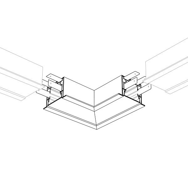 Угол S2-LINIA55-F-L90 прямой (Arlight, Металл) Lednikoff