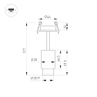 Светильник ART-NEMO-BUILT-ZOOM-R38-5W Day4000 (BK, 10-55 deg, 24V) (Arlight, IP20 Металл, 5 лет) Lednikoff