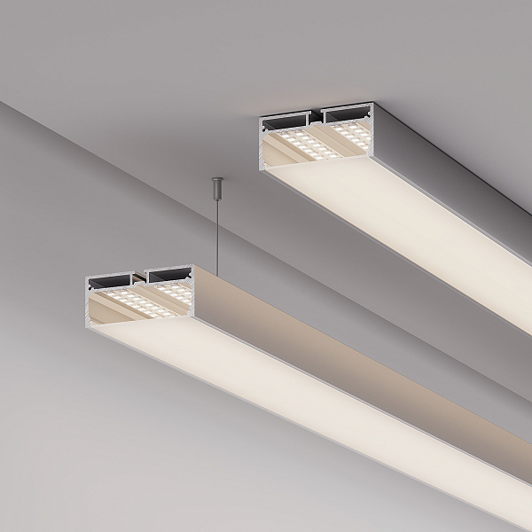 Профиль с экраном SL-LINE-7532-2000 ANOD (Arlight, Алюминий) Lednikoff