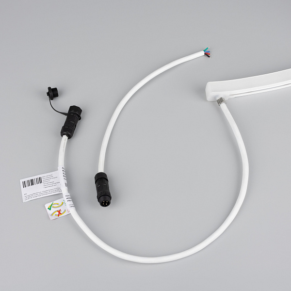 Светодиодная лента герметичная MOONLIGHT-PRO-SIDE-X360-16x16mm 24V RGB (12 W/m, IP67, 10m, wire x2) (Arlight, Вывод боковой, 5 лет)
