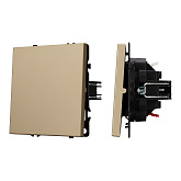 ARL NOBE Выключатель звонковый 1 кл софт-тач золотой песок SWT-MKR1-SFPL-GD (250V, 10A) (Arlight, -)