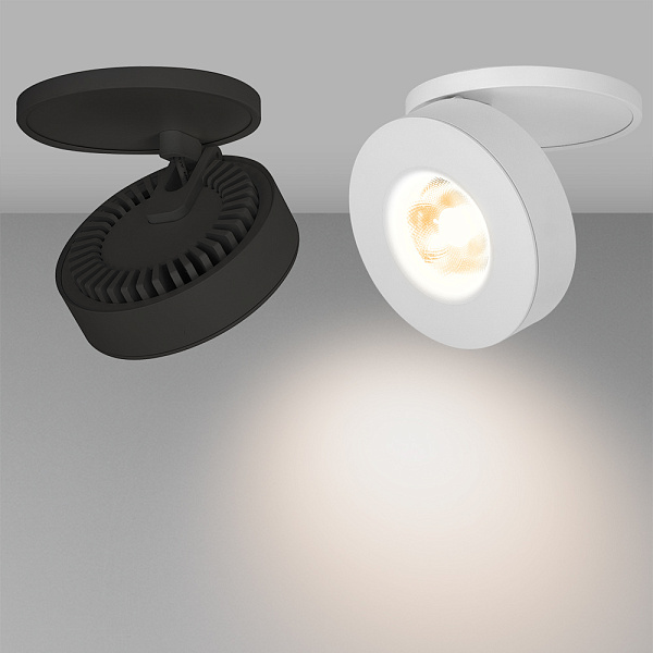Светильник LGD-MONA-BUILT-R100-12W Day4000 (WH, 24 deg) (Arlight, IP40 Металл, 3 года) Lednikoff