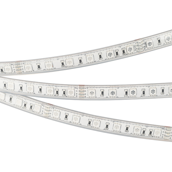 Светодиодная лента герметичная RTW-PU-B60-12.5mm 24V RGB (14.4 W/m, IP68, 5060, 5m) (Arlight, -) Lednikoff