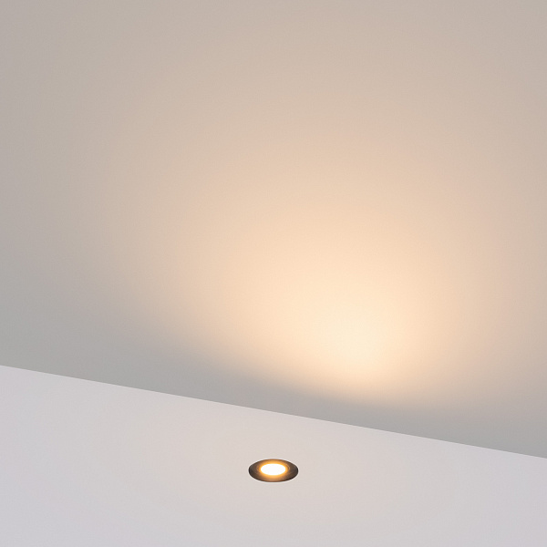 Светильник ART-PELURU-GROUND-R23-1W Warm2700 (GR, 100 deg, 24V) (Arlight, IP67 Металл, 3 года) Lednikoff