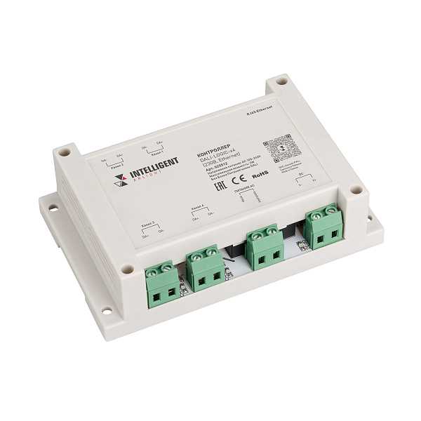 INTELLIGENT ARLIGHT Контроллер DALI-LOGIC-x4 (230B, Ethernet) (IARL, IP20 Пластик, 2 года) Lednikoff