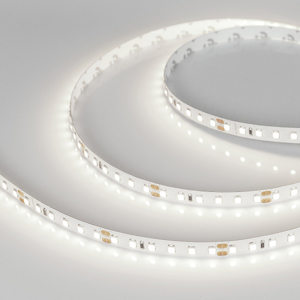 Светодиодная лента RT-A120-8mm 24V Day5000 (14.4 W/m, IP20, 2835, 5m) (Arlight, Открытый) Lednikoff