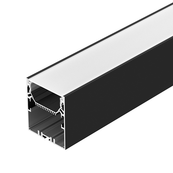 Профиль с экраном SL-LINE-6070-2500 BLACK+OPAL (Arlight, Алюминий) Lednikoff