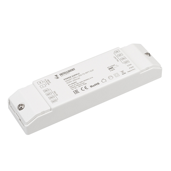 INTELLIGENT ARLIGHT Блок питания шины SMART-DALI-302-72-RPT-SUF (230V, 200mA) (IARL, IP20 Пластик, 5 лет) Lednikoff