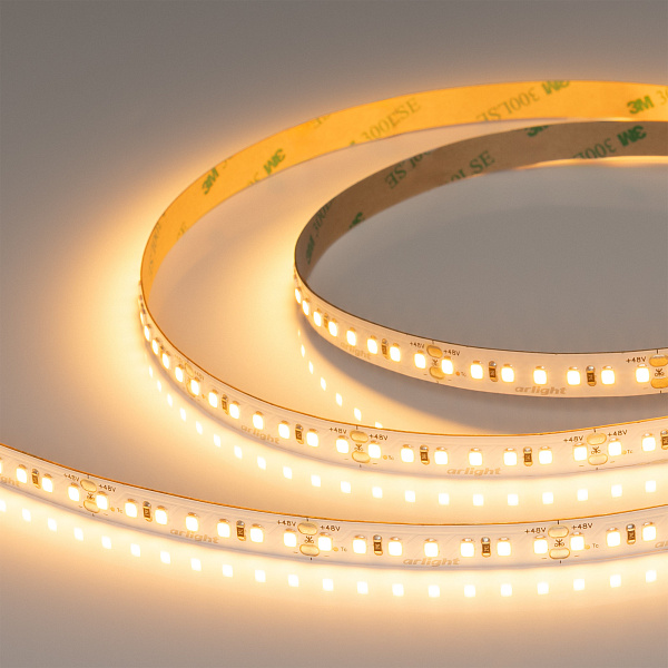 Светодиодная лента UL-A140-10mm 48V Warm2400 (12 W/m, IP20, 20m) (Arlight, -) Lednikoff