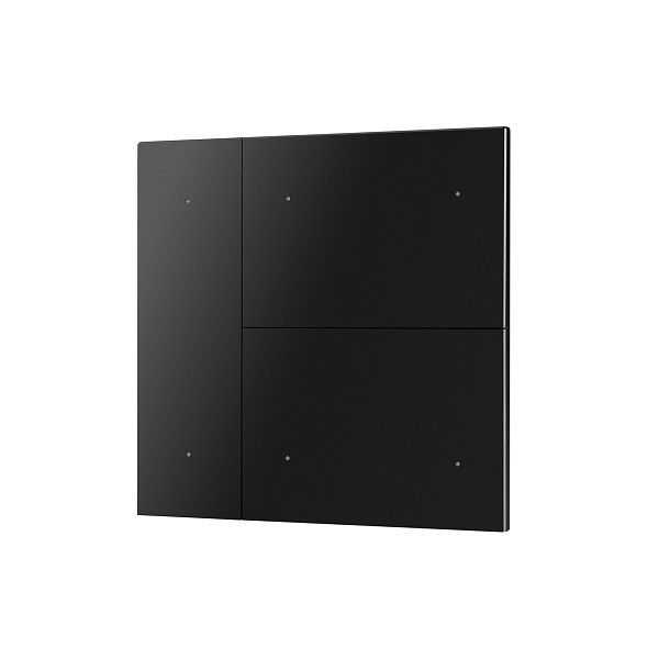 INTELLIGENT ARLIGHT Накладка панели KNX-23-3G-SUF Black (Backlight) (IARL, IP20 Металл, 2 года) Lednikoff