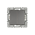 Механизм выключателя двухклавишный непроходной SWT-MK02-PL-GR (250V, 16A) (Arlight, -) Lednikoff