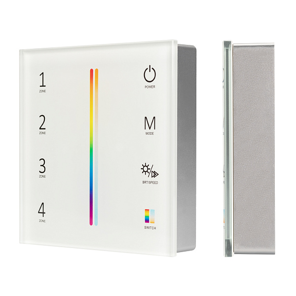 Панель Sens SMART-P55-MULTI White (3V, 4 зоны, 2.4G) (Arlight, IP20 Пластик, 5 лет) Lednikoff