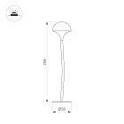 Светильник KT-MUCENA-BOLL-A-H250-1W Warm3000 (WH, 85 deg, 24V) (Arlight, IP65 Металл, 3 года) Lednikoff