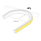 Грейзер THOR-TOP-B70-10x10mm 24V Day4000 (15 W/m, IP67, 5m, wire x2) (Arlight, Вывод вниз, 3 года)