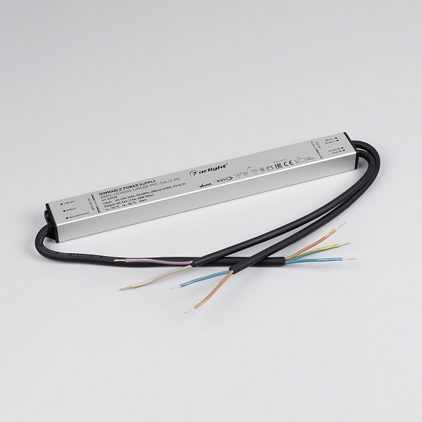 Блок питания ARPV-LG24060-LINEAR-PFC-DALI2-PD (24V, 2.5A, 60W) (Arlight, IP67 Металл, 5 лет) Lednikoff