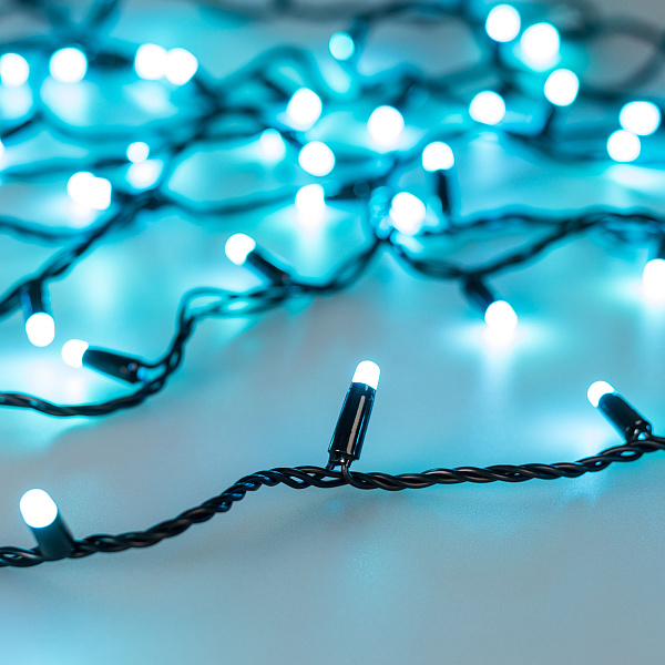 Светодиодная гирлянда ARD-STRING-CLASSIC-20000-BLACK-200LED-MILK-SYNC RGB (230V, 13W) (Ardecoled, IP65) Lednikoff