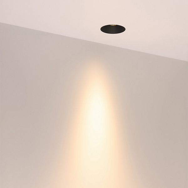 Светильник безрамочный DL-INTRAL-R63-8W Warm3000 (Черный RAL9005, 15 deg, 230V) (Arlight, IP20 Металл, 5 лет) Lednikoff