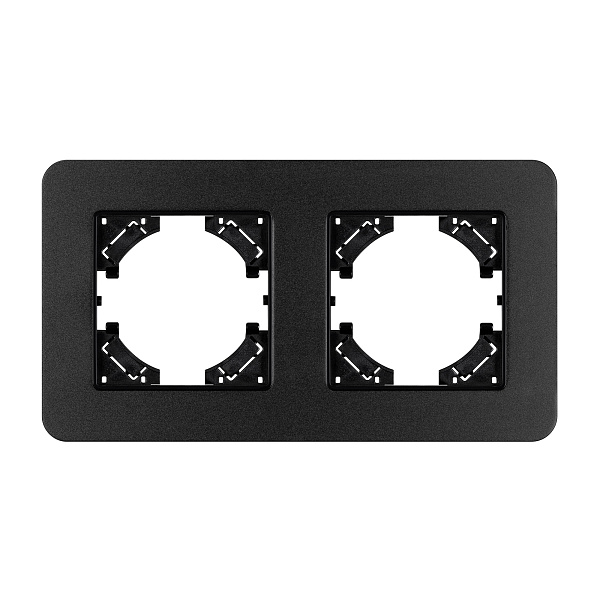 Рамка алюминиевая FRM-AKIRY-SFAL-2-BK (Arlight, -) Lednikoff