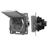 Механизм розетки влагозащищённый SCT-MCP-PL-GR-V (250V, 16A) (Arlight, -)
