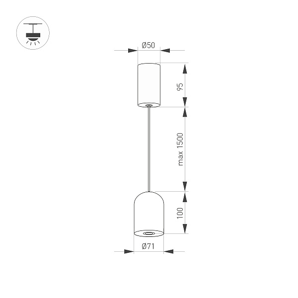Светильник SP-ELEMENTA-DOME-R71-9W Day4000 (WH, 39 deg, 230V) (Arlight, IP40 Металл, 3 года) Lednikoff
